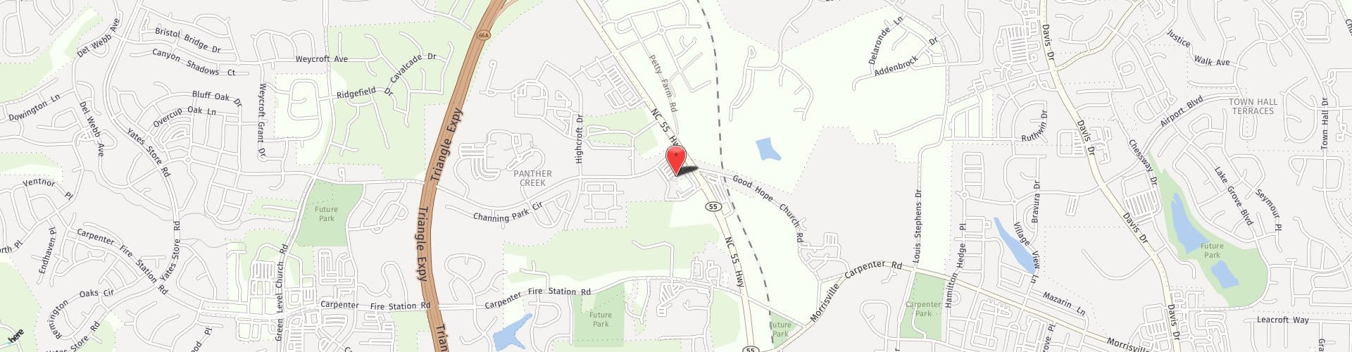Location Map: 6715 McCrimmon Parkway Cary, NC 27519